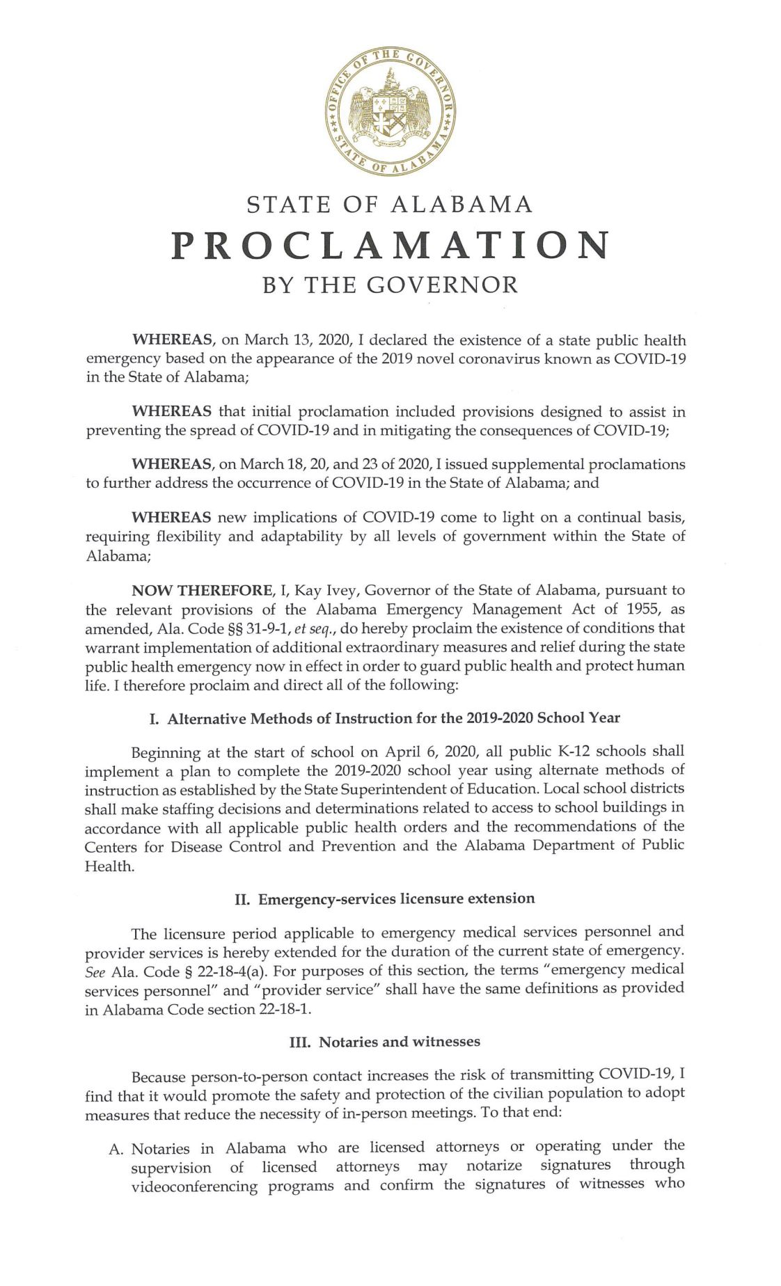 4th Supplemental State of Emergency COVID-19 Page 1.jpg